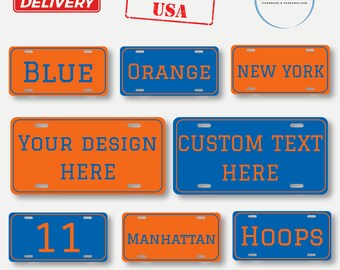 Personalized License Plate, Custom Your Text Front Car Plate, Sports Fan Favors, Boyfriend Car Gift, Gift for Car Lover