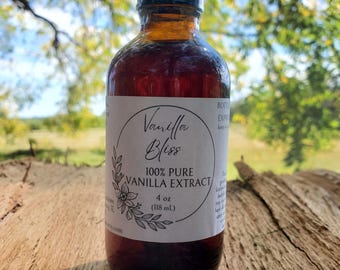 100% pure Madagascar Vanilla Extract, 2 or 4 oz