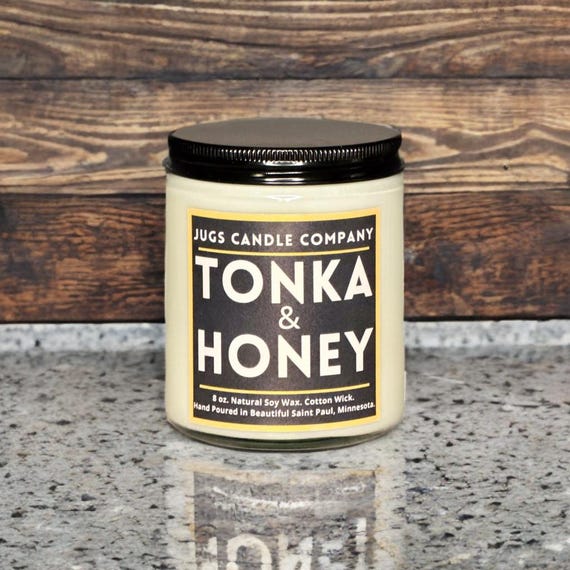 Tonka & Honey Soy Candle: Warm Scented, Hand Poured
