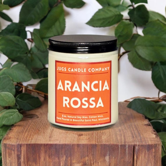 Arancia Rossa Soy Candle: Blood Orange Citrus Scent