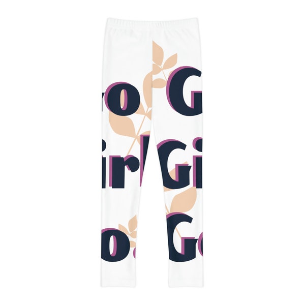 Go Girl Youth Full-Length Leggings (AOP) | Gift For her | Our Lady Medal Gfit |Lady Perpetual Help | Girl Youth Full-Length Leggings.