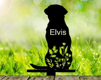 Dog Memorial Stake Personalized, Labrador Retriever Sign, Sympathy Sign, Pet Grave Marker, Remembrance Stake, Dog Garden Sign, Dog Loss Gift