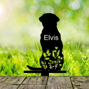 Dog Memorial Stake Personalized, Labrador Retriever Sign, Sympathy Sign, Pet Grave Marker, Remembrance Stake, Dog Garden Sign, Dog Loss Gift