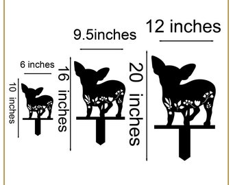 Dog Memorial Stake Personalized, Chihuahua Sign, Dog Grave Marker