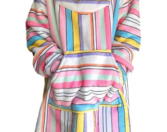 Oversized Wearable Blanket Baja Hoodie Hippie Pullover Surfer Poncho Beach Sweatshirt