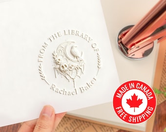 Book Embosser Personalized - custom book stamp/library embosser stamp/From The Library Of Stamp/Ideal Christmas Gift for book lovers