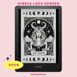 Pantalla de bloqueo de Kindle INSTANTÁNEA / Carta del Tarot del lector / Protector de pantalla descargable / Pisapapeles para Kindle y Amazon Kindle