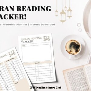 2025 Quran Reading Tracker Printable Planner PDF A4 A5 Journal Muslim ...
