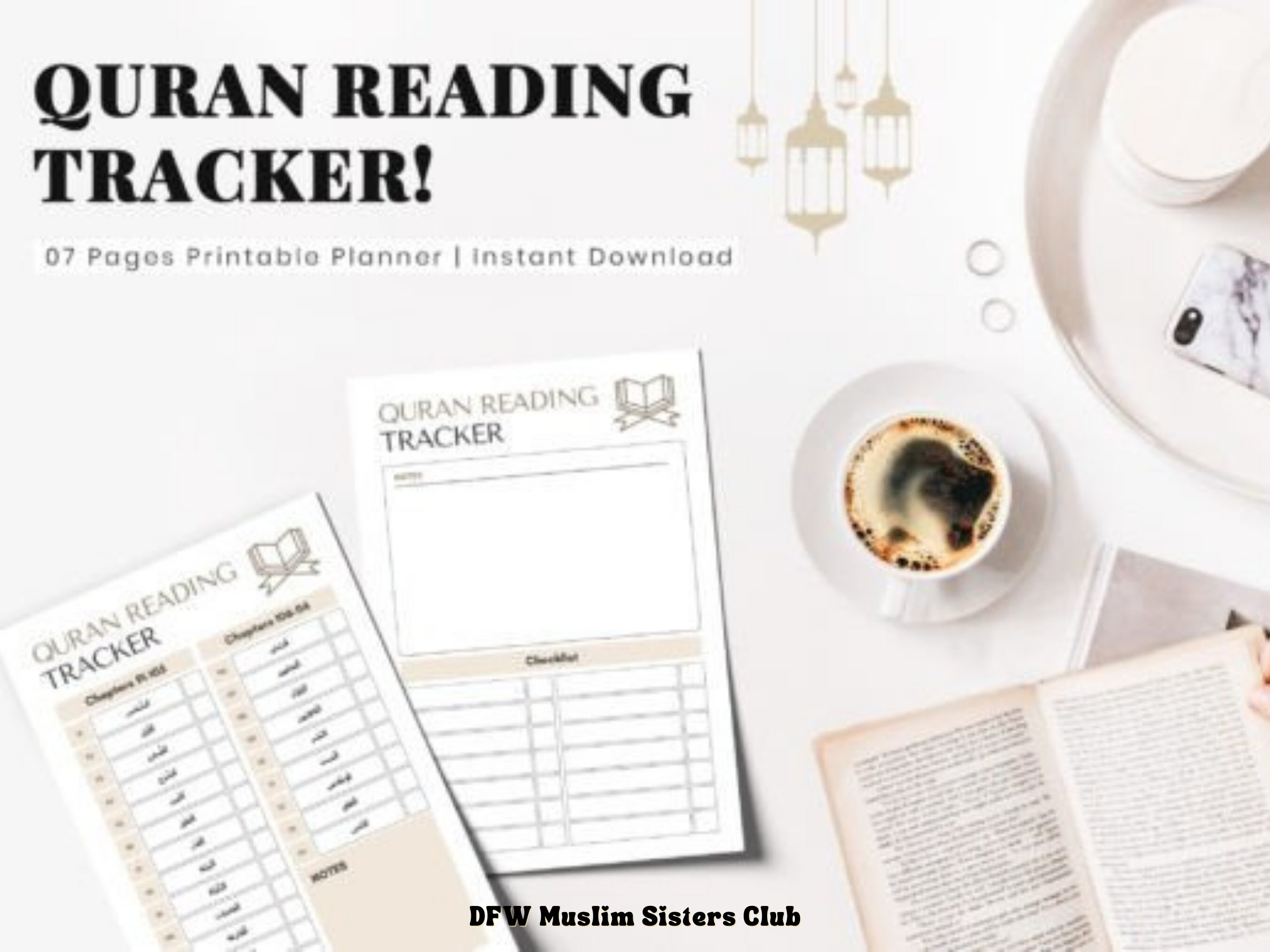 2026 Quran Reading Tracker Printable Planner PDF A4 A5 Journal Muslim ...