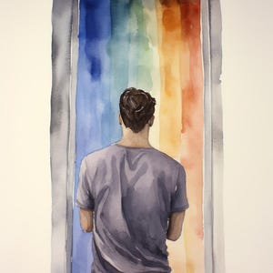 Gay Art, Coming Out, Gay Men Prints, Queer Wall Art, Great Gay Gifts, Gay Wall Poster, Gay Prints, Gay Men Posters, Satin 210 gsm, Gay Love