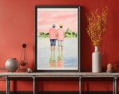 Gay Art I Together I Boho Prints I Gay Gifts I Satin Posters I Up to 24 x 36 I Gay Gift I Gay Wall Art I Gay Posters I Gay Images I Gay Guys