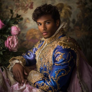 Prince 2 Collection cute gay princes elegant vintage art poster, gay art gifts wall posters, ready to hang Gay Print, gay art print, Gay Men