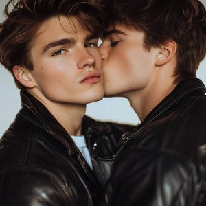 Gay Art, Boys in Love, fun gay poster, Gay Wall Art, Great Gay Gifts, Gay Wall Poster, Gay Art with Two Men Kissing, Gay Men in Love photo