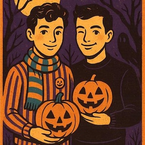 Chemise drôle d&#39;Halloween gay, t-shirt mecs mignons, chemise d&#39;Halloween queer, rétro campy mignon, t-shirt d&#39;Halloween graphique gay effrayant de la saison