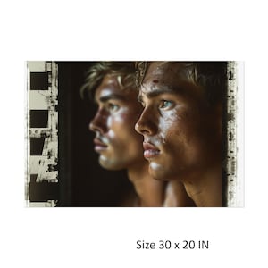 Faces of a Gay Summer, Gay Art, Gay Love, Gay Posters, Gay Lovers, Gay Wall Art, Great Gay Gifts, Indie Room Décor, Gay, Gay Men, Gay Lovers