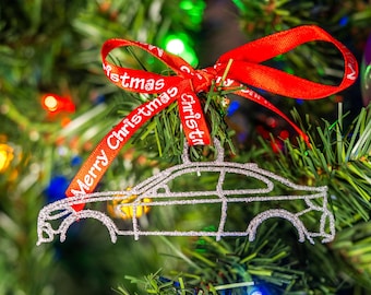Silver BMW M2 Christmas Ornament - Holiday Decoration for Gearheads / Auto Enthusiasts, Celebrate your legendary ride!