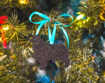 Black Australian Shepherd Ornament: Holiday Dog Lover Gift