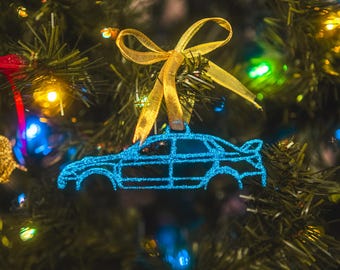 Blue Christmas Subaru WRX Ornament - Christmas Decoration for Gearheads / Auto Enthusiasts, Celebrate your legendary car!