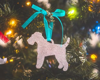 Terrier/Schnauzer Christmas Ornament Silhouette - Holiday decoration for Roommates / Dog lovers, Celebrate your loyal K9 companion!