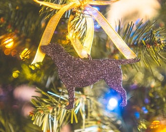 Black Labrador Christmas Ornament: Dog Lover Holiday Decor
