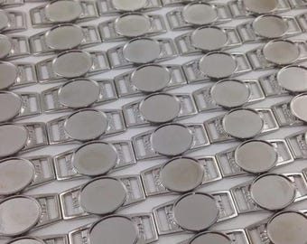 Blank Oval (12x16) Paracord Charms with Epoxy Stickers. 10-100 Charms