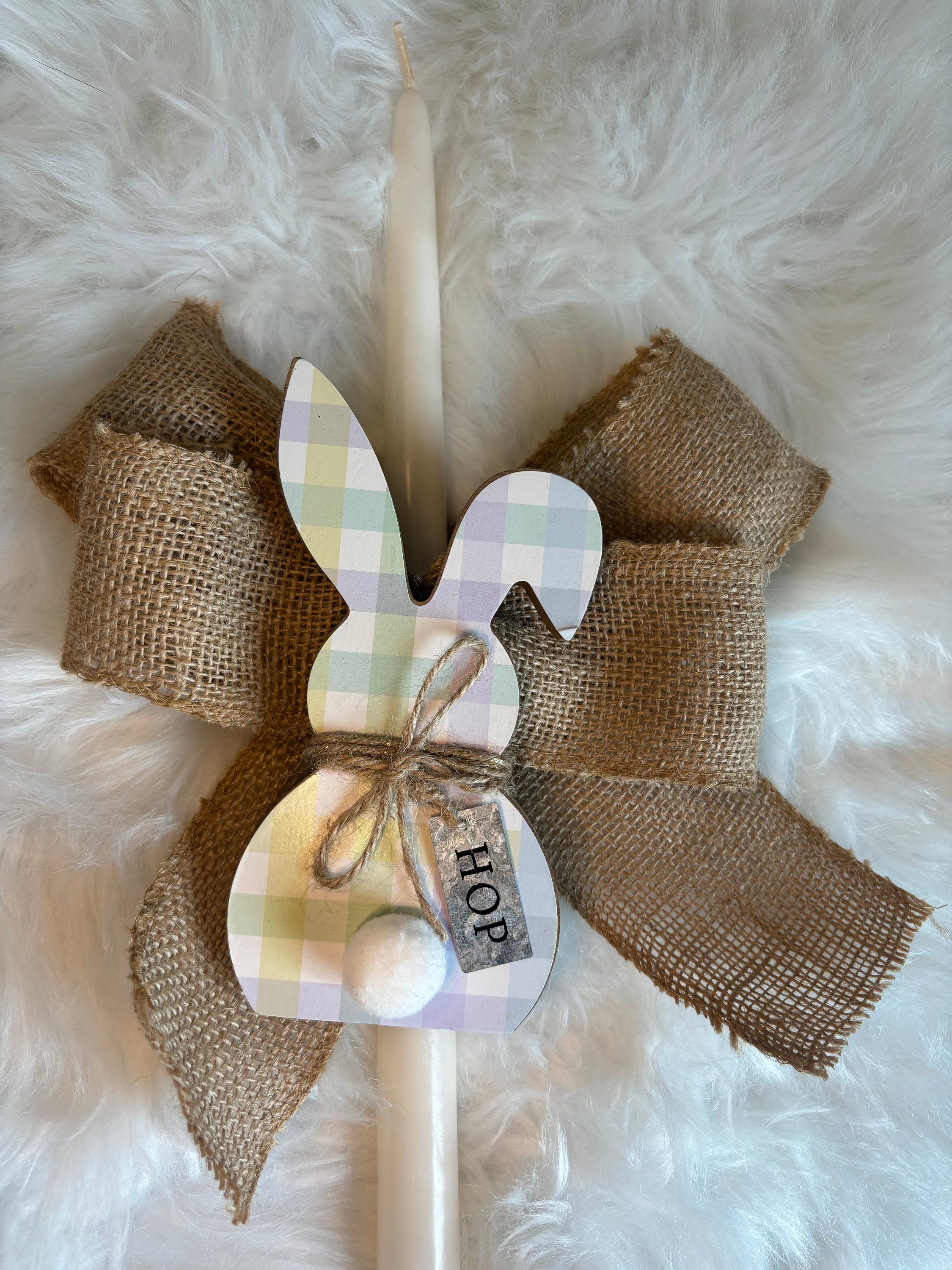 Palm Sunday Candle, Easter Candle, Custom Baptism, Personalized Candle