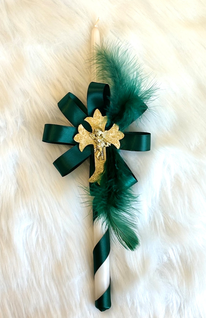 Palm Sunday Candle, Easter Candle, Custom Baptism, Personalized Candle