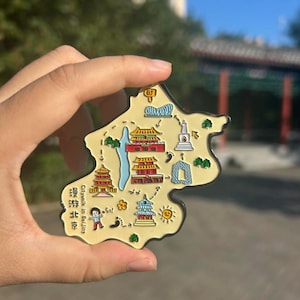 Wandering Beijing Cartoon Fridge Magnet