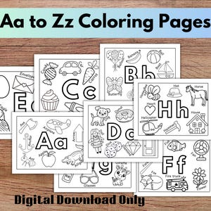 Alphabet, Coloriages De L&#39;alphabet, À Imprimer pour l&#39;école à la maison, Activité préscolaire, Activité de coloriage pour enfants, Coloriages pour enfants d&#39;âge préscolaire