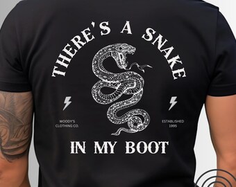 Snake In My Boot, Toy Story Snake, Disney Shirt for Men, Toy Story Shirt for Guys Woody Toy Story Shirt for Men