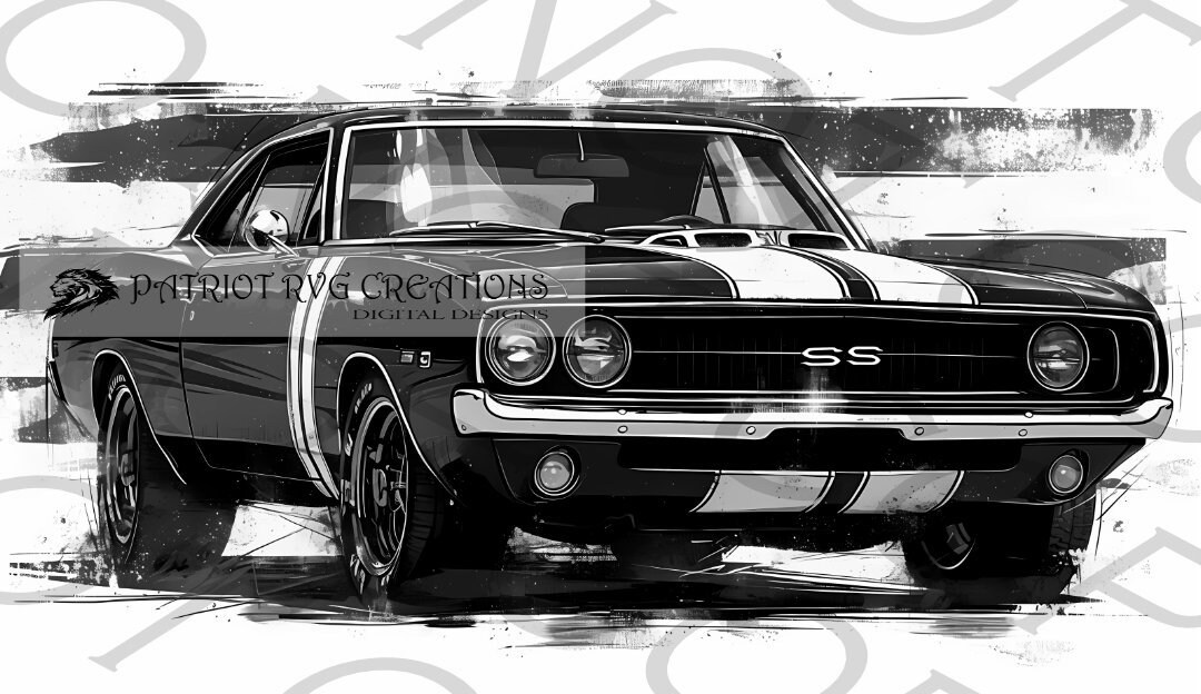 Classic Muscle Car Vector Art, Xtool S1 Laser Ready File (digital) - Etsy