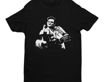 Johnny Cash Tee Middle Finger
