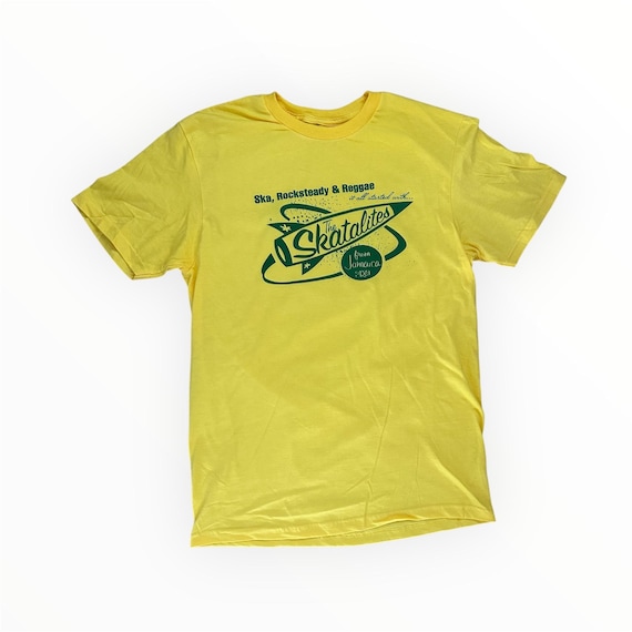Skatalites Tee: Green on Yellow Ska Beat - Etsy