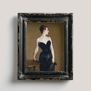 Madame X by John Singer Sargent | Realism Art Print, Femme Portrait, Classic Art Print, Printable Wall Art, Home Décor, Digital Download