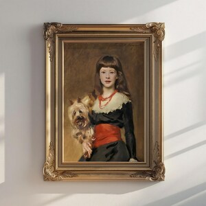 Miss Beatrice by John Singer Sargent | Realism Art Print, Portrait Art, Classic Art Print, Printable Wall Art, Home Décor, Digital Download