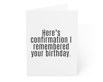 Tarjeta de felicitación de cumpleaños, tarjeta divertida, tarjeta de cumpleaños divertida, tarjeta de felicitación, sobre incluido.
