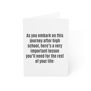 Graduation Card, Grad Gift, Funny Grad Card, Graduation Greeting Card