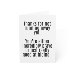 Funny Anniversary Card, Sarcastic Anniversary Card, Funny Relationship Card, Greeting Card - envelope included!