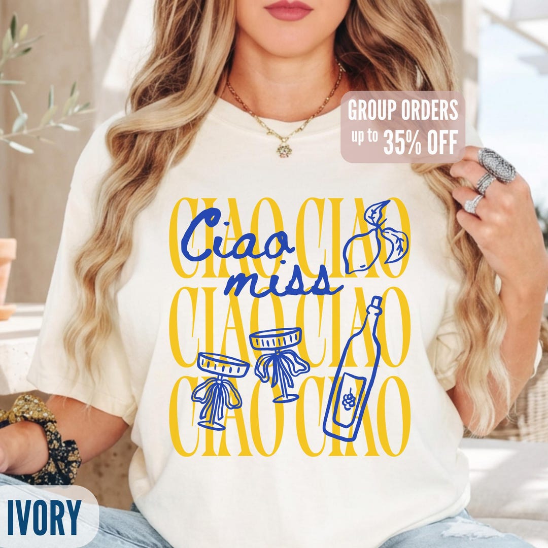 Italianbach Merch Ciao Miss Bachelorette Shirts, Italian Bach Party Shirt, Limoncello ...