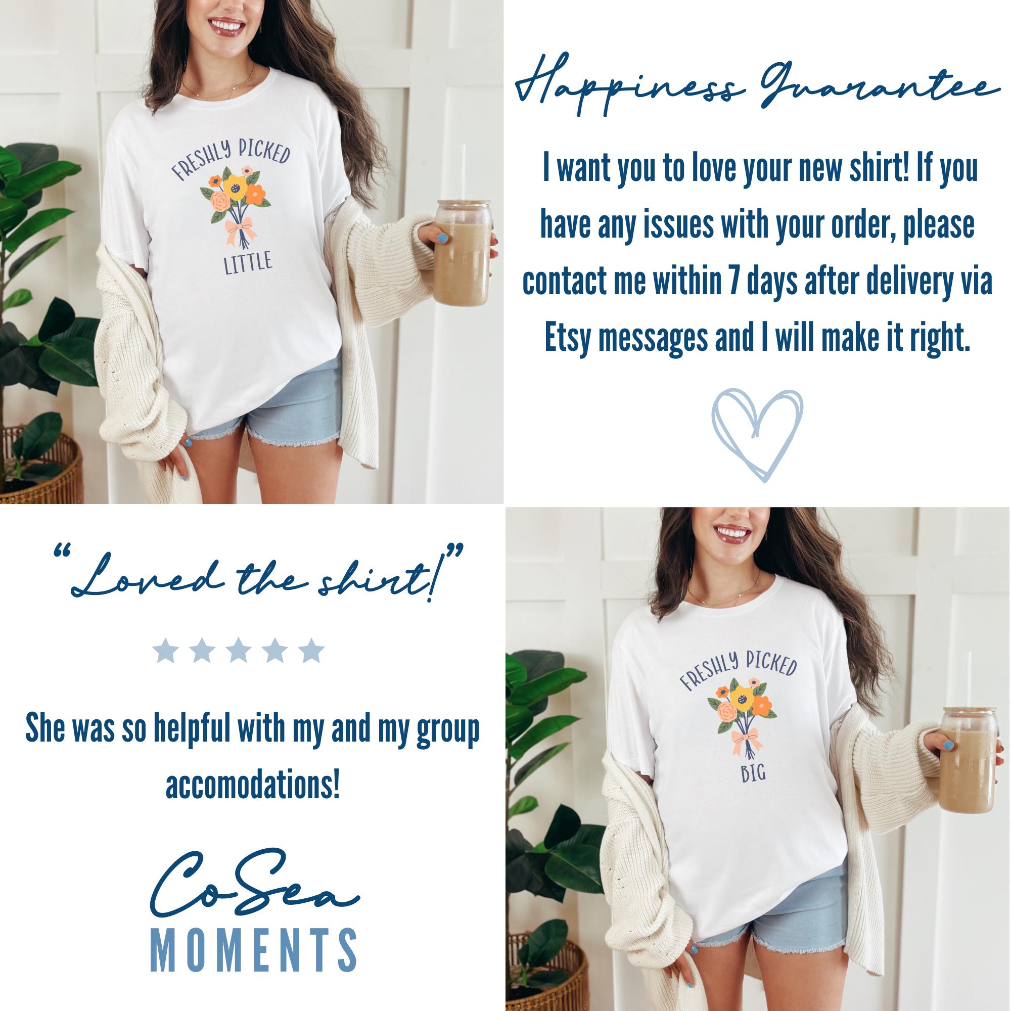 Big Little Reveal Shirt, Freshly Picked Floral Big Little Sorority