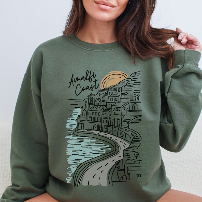 Amalfi Coast Graphic Sweatshirt