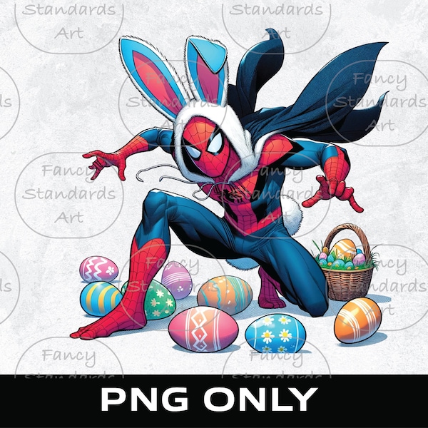 Spiderman Easter design| Easter PNG design| Easter png for kids| Children easter design|sublimation|DTF printing design