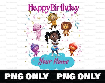 Dee & Friends in Oz-Wizard of Oz Birthday Themed-Cartoon-Kids-Children-Girl&#39;s Birthday-PNG Sublimation