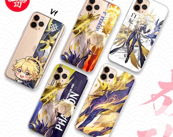 Capa protetora estética para celular Honkai Star Rail Phainon Khaslana Form para iPhone, Samsung e Android.