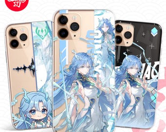 Capa para celular Wuthering Waves Qingxiao para iPhone, Samsung e Android - Capa protetora estética