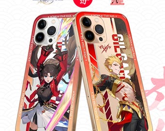 Capa para celular Honkai Star Rail Fate Stay Night Collab Rin Tosaka Gilgamesh para iPhone Samsung Android, capa protetora estética