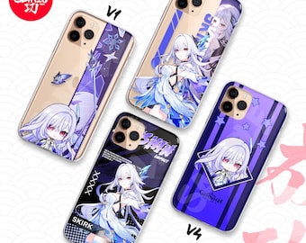 Capa protetora estética Genshin Impact para celular, compatível com iPhone, Samsung e Android.