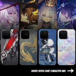Honkai Star Rail Character Phone Case Design Evernight Dan Heng Cerydra Hysilens Phainon Saber Hyacine Archer The Herta Tribbie Sunday