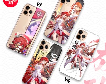 Capa protetora estética para celular Honkai Star Rail Himeko Nova para iPhone Samsung Android