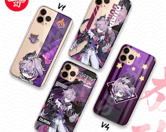 Capa protetora estética para celular Genshin Impact Durin para iPhone, Samsung e Android.